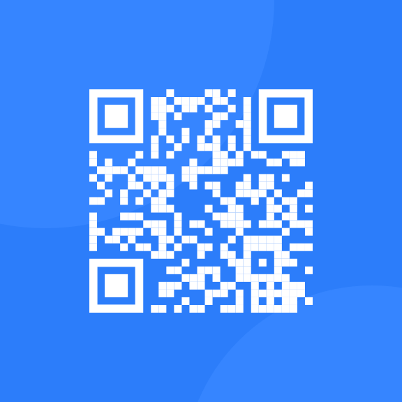 Picture of a QR code that will take users to the website of frontend mentor